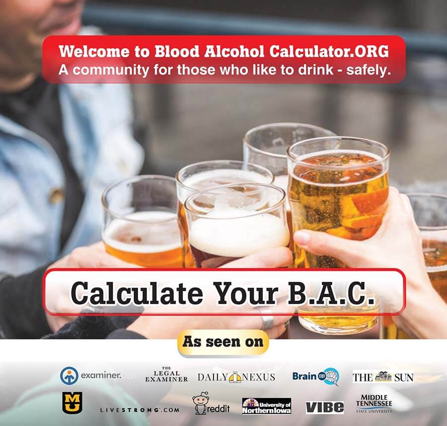 Where can you find a blood alcohol chart?